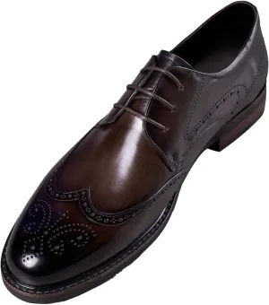 Mens Dress Shoes Leather Oxfords Formal Dress Derby Shoes Fashion Casual Wedding Business Tuxedo Shoes for Men