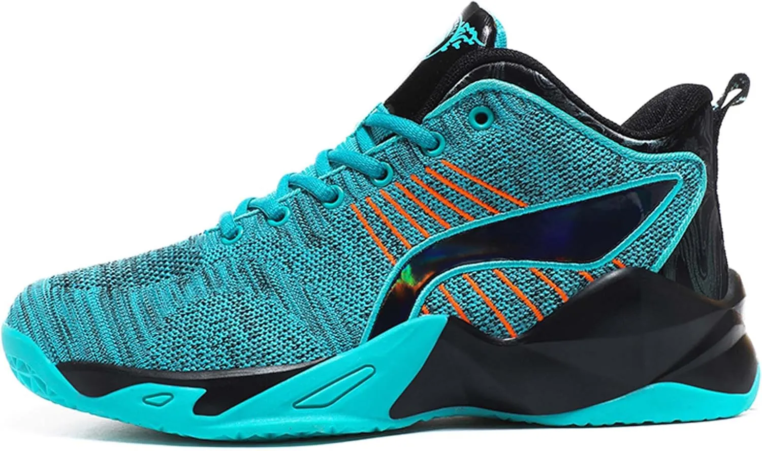 Men's Fashion Basketball Shoes Breathable Mesh Sports Running Shoes Outdoor Fashion Sneakers Lightweight Non-Slip Rubber Outsole Casual Walking Sneakers
