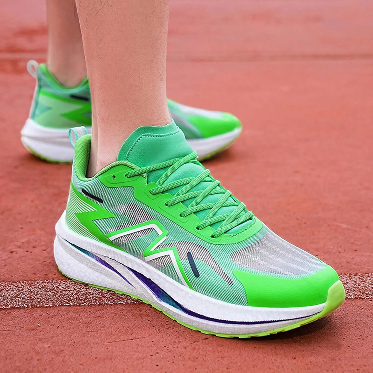 Men's Fashion Basketball Shoes Lightweight Sneakers Non-Slip Breathable Running Shoes Women's Road Jogging Walking Shoes Outdoor Lightweight Casual Walking Shoes