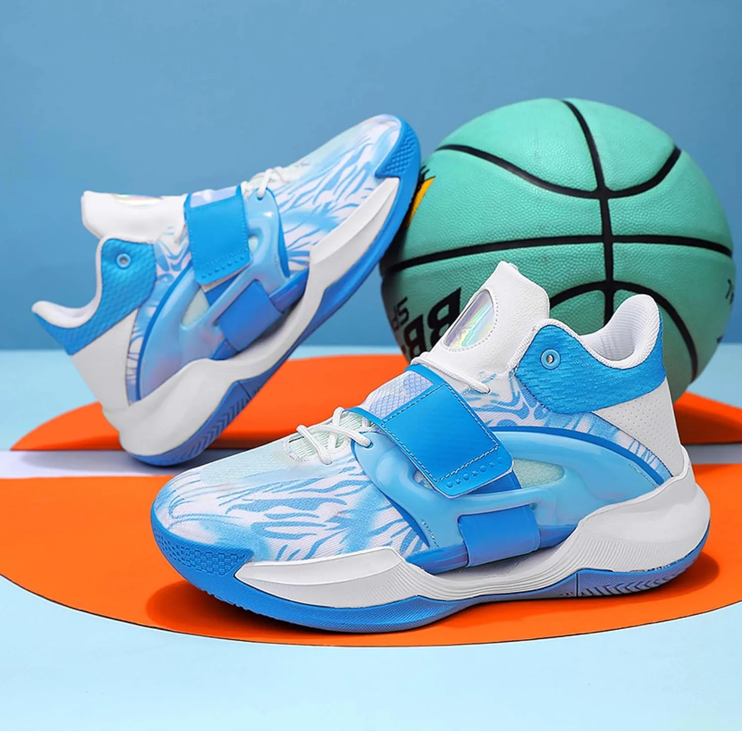 Men's Fashion Basketball Shoes Soft Sole Comfortable Sneakers Teenagers Breathable Anti-Slip Running Trainers Women's Basketball Sneakers Outdoor Casual Walking/Men's/Women's Shoes