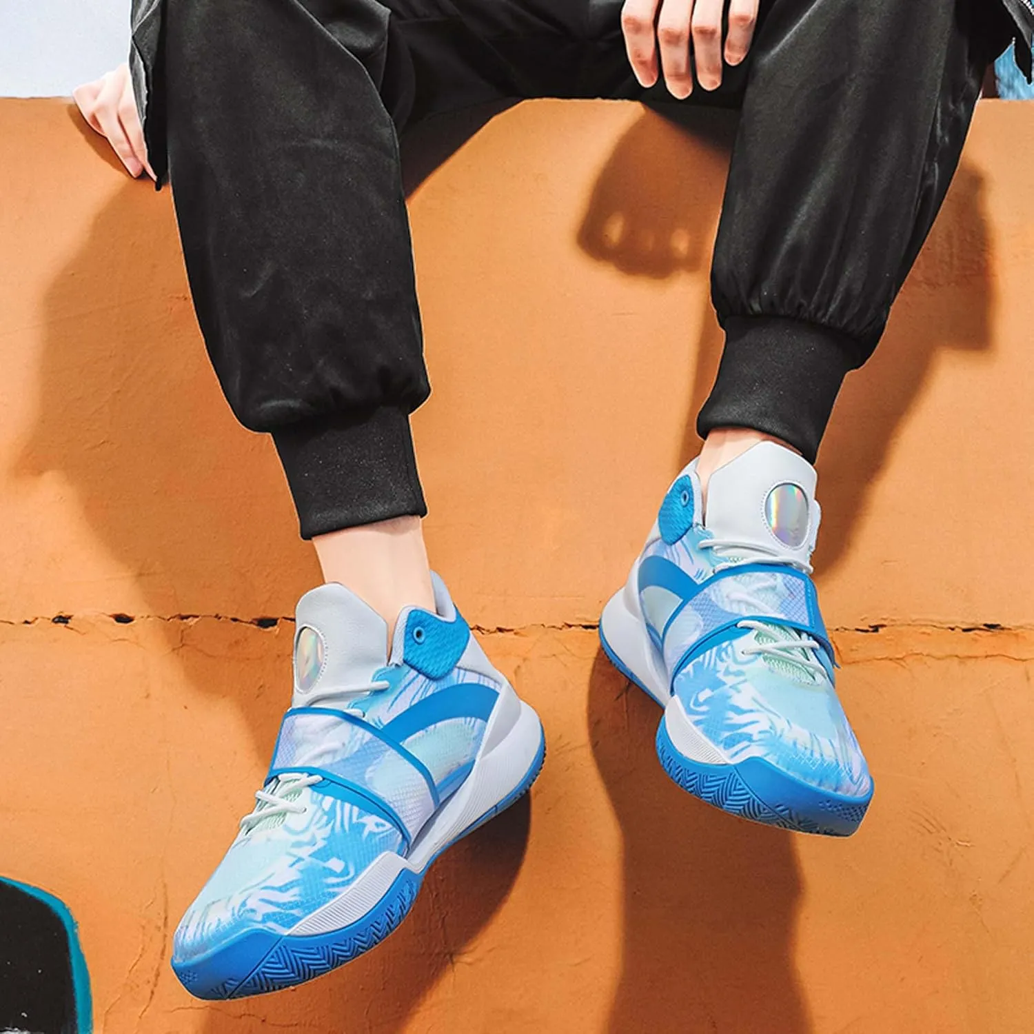 Men's Fashion Basketball Shoes Soft Sole Comfortable Sneakers Teenagers Breathable Anti-Slip Running Trainers Women's Basketball Sneakers Outdoor Casual Walking/Men's/Women's Shoes