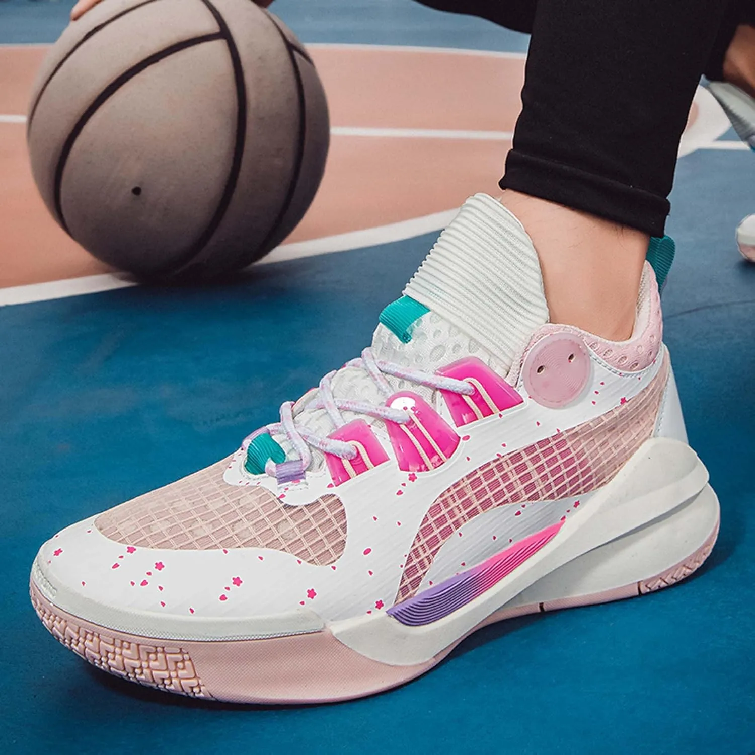 Men's Fashion Basketball Shoes Teenagers Lightweight Breathable Anti-Slip Tennis Running Sneakers Women's Casual Walking Basketball Sneakers/Men's Shoes/Women's Shoes