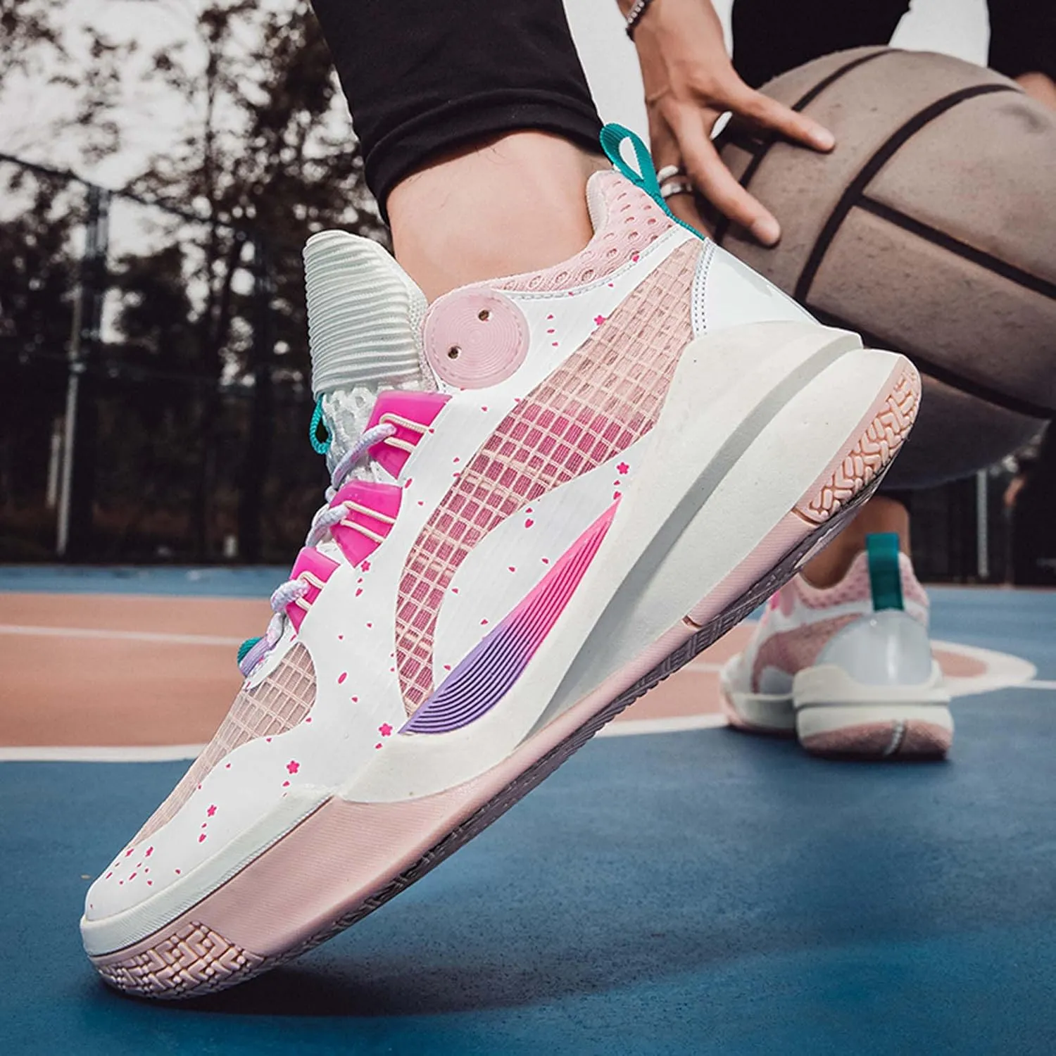 Men's Fashion Basketball Shoes Teenagers Lightweight Breathable Anti-Slip Tennis Running Sneakers Women's Casual Walking Basketball Sneakers/Men's Shoes/Women's Shoes