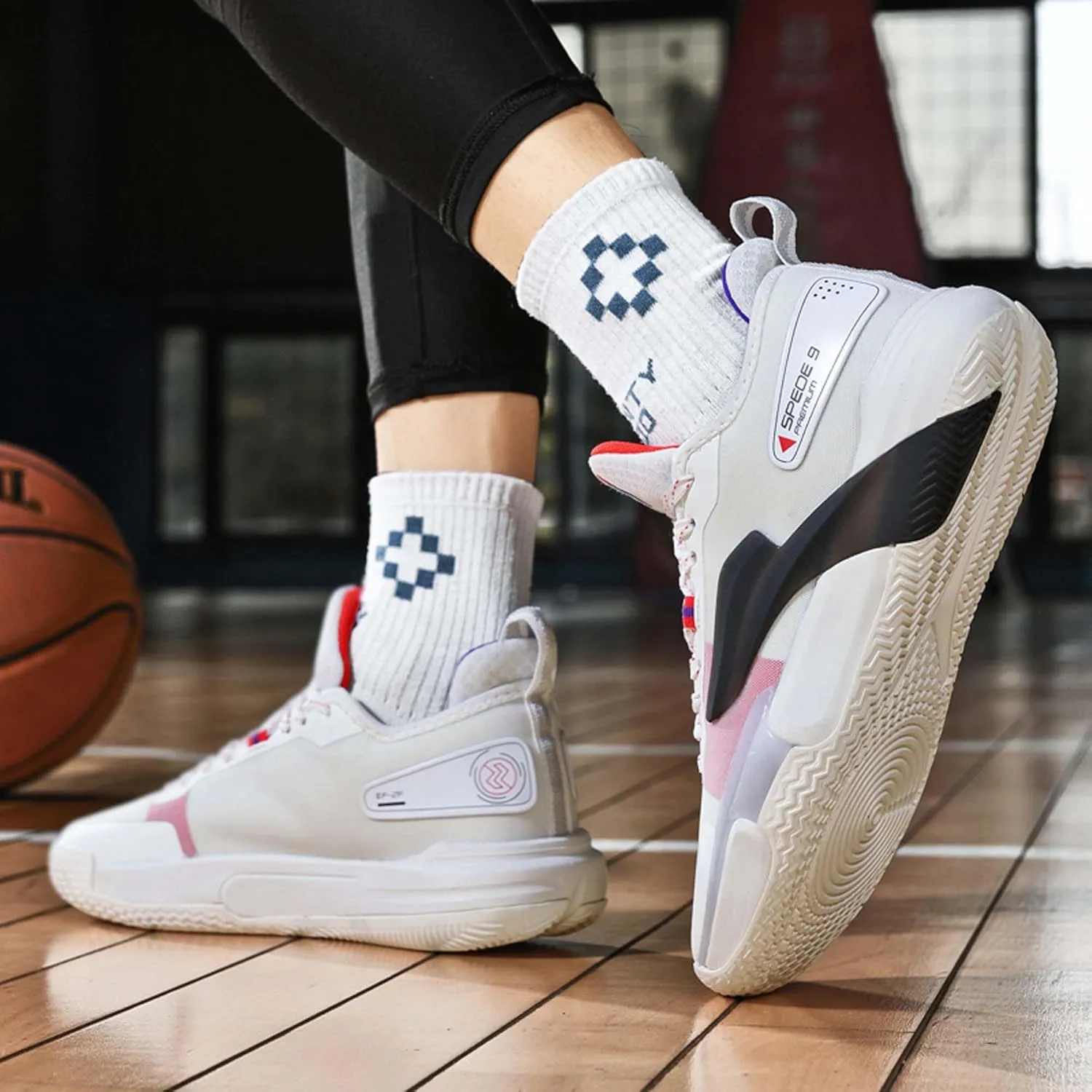 Men's Fashion Basketball Shoes Teenagers Training Running High Top Sneakers Women's Indoor or Outdoor Fitness Workout Tennis Shoes/Men's/Women's Shoes