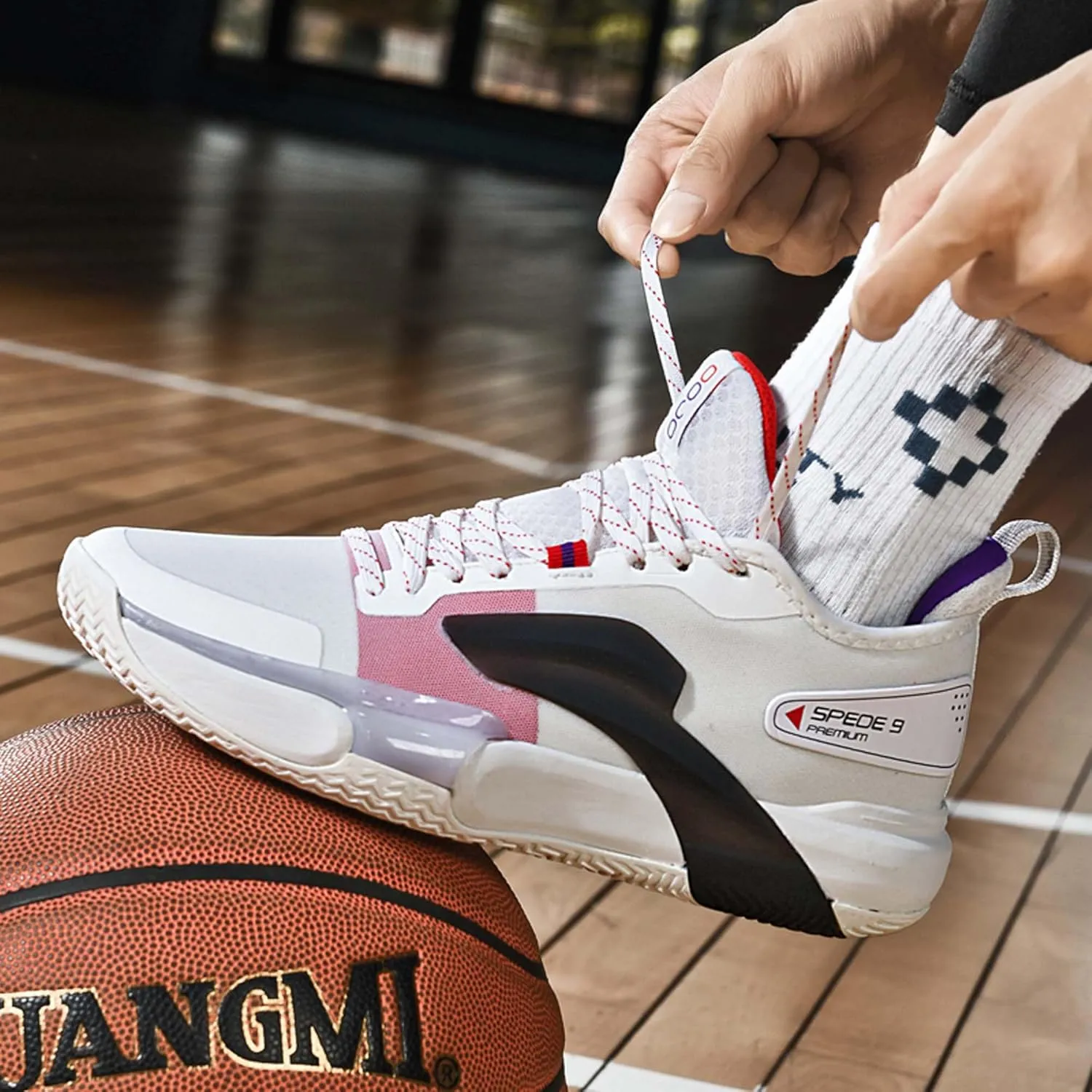 Men's Fashion Basketball Shoes Teenagers Training Running High Top Sneakers Women's Indoor or Outdoor Fitness Workout Tennis Shoes/Men's/Women's Shoes