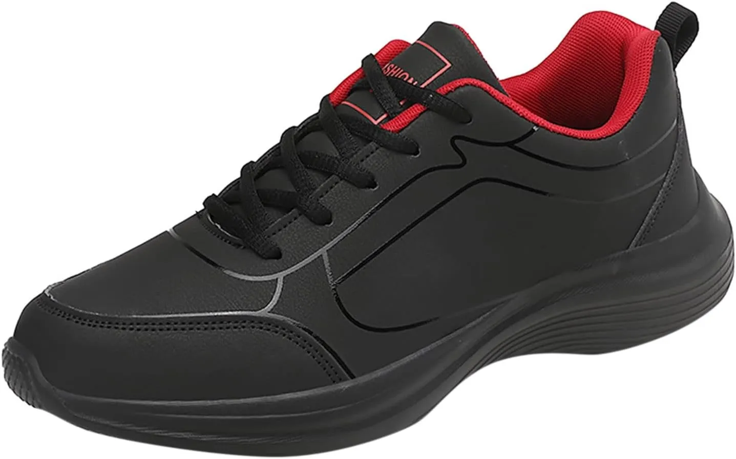 Men's Fashion Sneakers Fashion Men Sports Shoes Flat Non Slip Lace Up Upper Lightweight and Comfortable