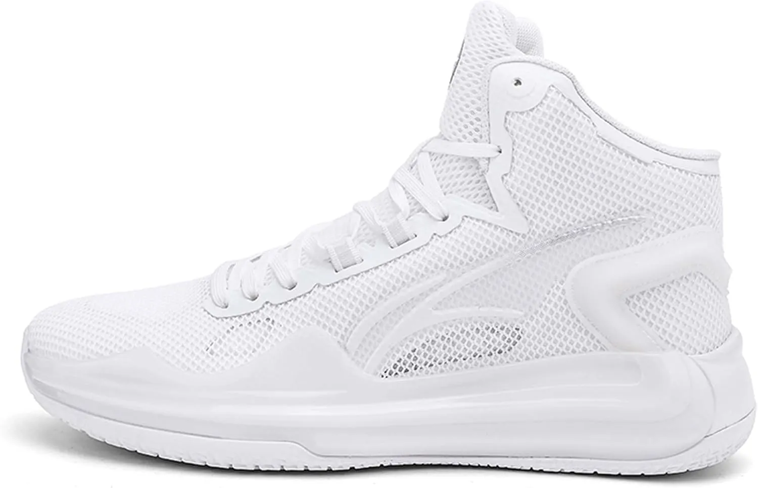 Men's High Top Basketball Shoes, Indoor or Court Outdoor Teenage Basketball Sneakers Anti-Slip Breathable Women's Tennis Running Trainers Fashion Sports Men and Women's Shoes