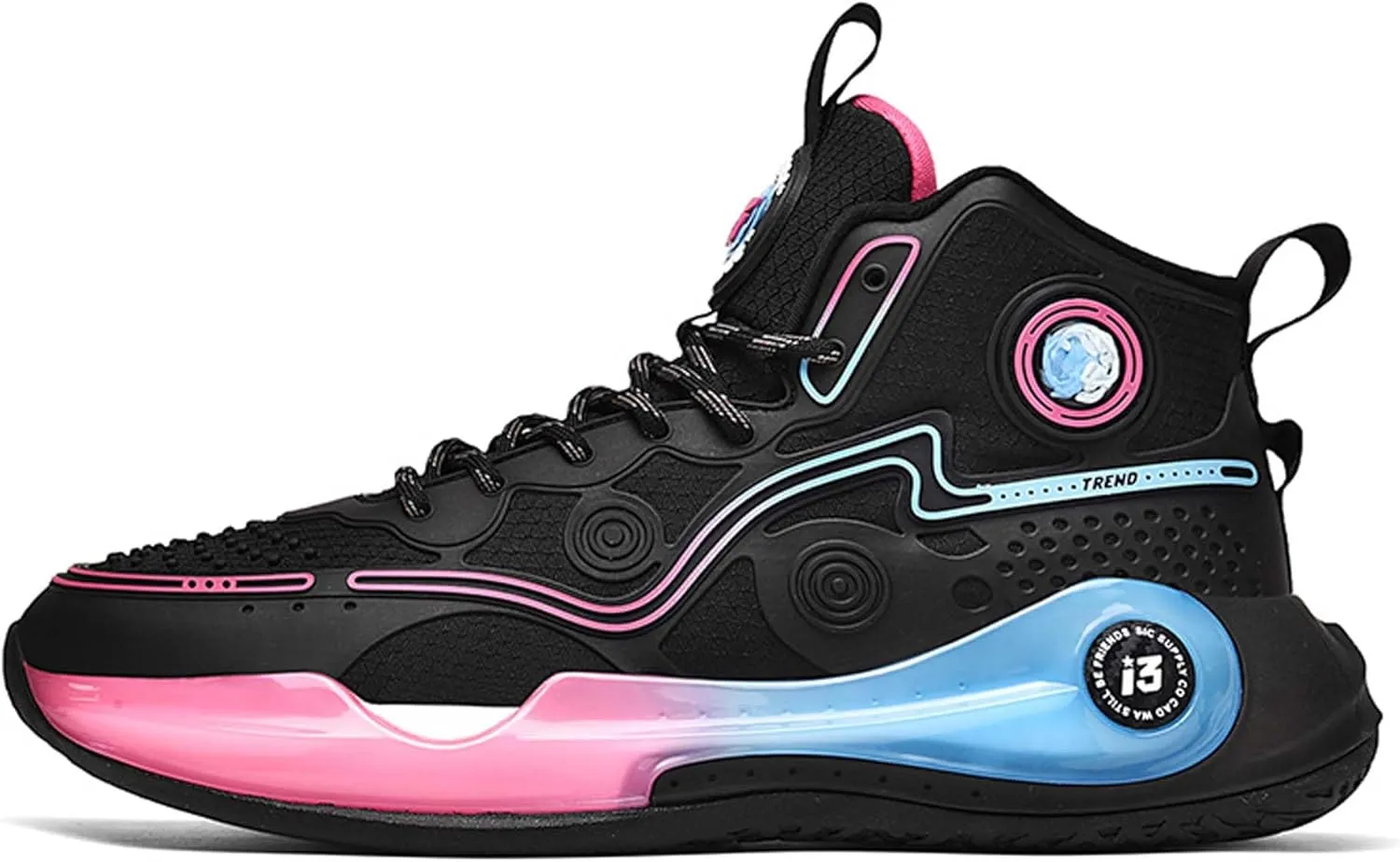Men's High Top Basketball Shoes Men's Fashion Sports Running Shoes Indoor and Outdoor Training Anti-Slip Tennis Fitness Shoes Lightweight Casual Sports Walking Shoes