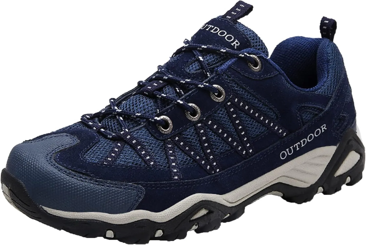 Mens Hiking Shoes Outdoor Walking Travel Sneakers Anti-Slip Low Top Soft Bottom Trail Running Trainers