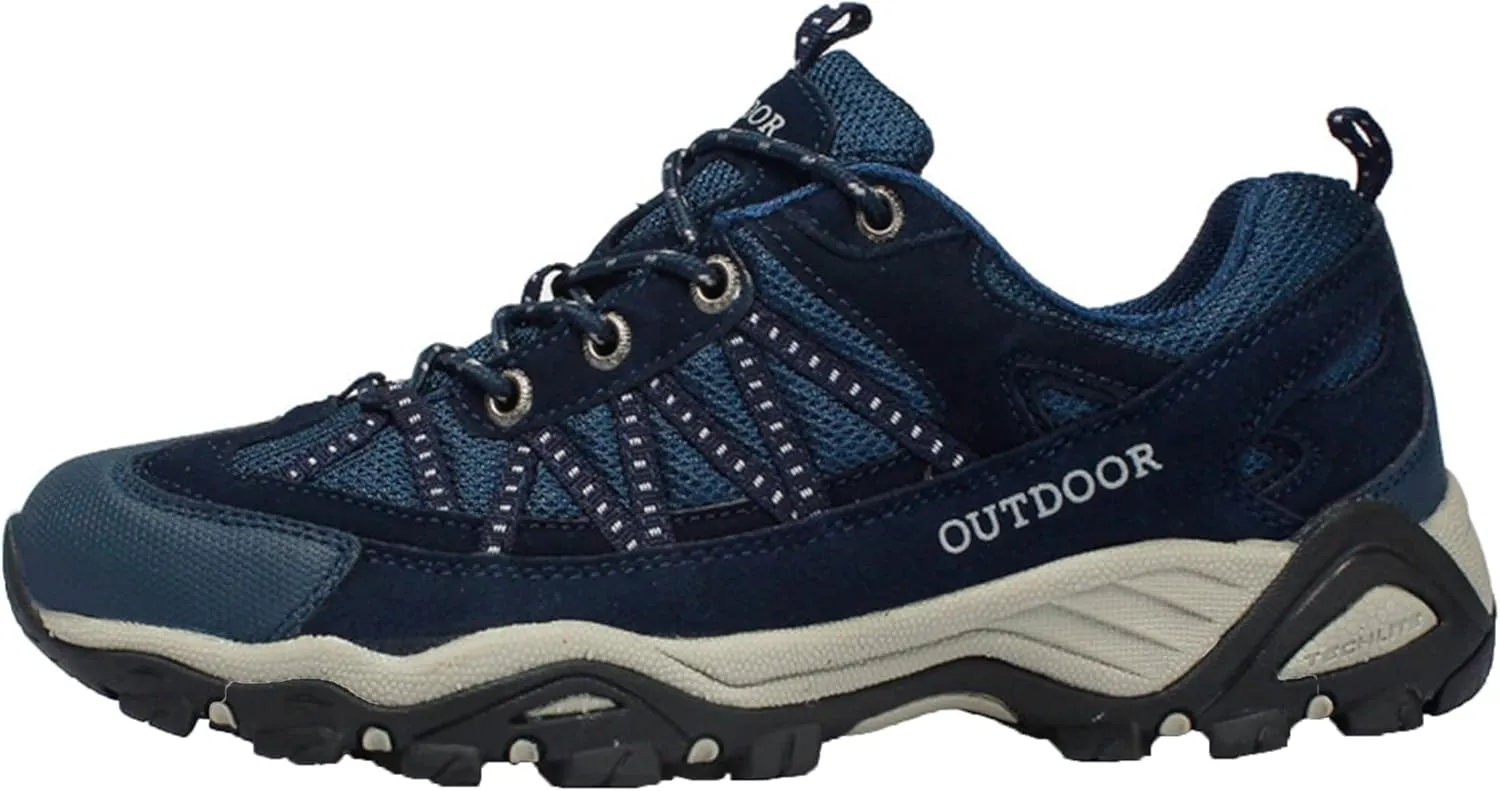 Mens Hiking Shoes Outdoor Walking Travel Sneakers Anti-Slip Low Top Soft Bottom Trail Running Trainers