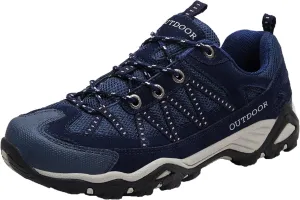 Mens Hiking Shoes Outdoor Walking Travel Sneakers Anti-Slip Low Top Soft Bottom Trail Running Trainers