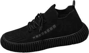 Men's Lace Up Memory Foam Sneakers Breathable Casual Comfortable Walking Sneaker Arch Support Plantar Fasciitis