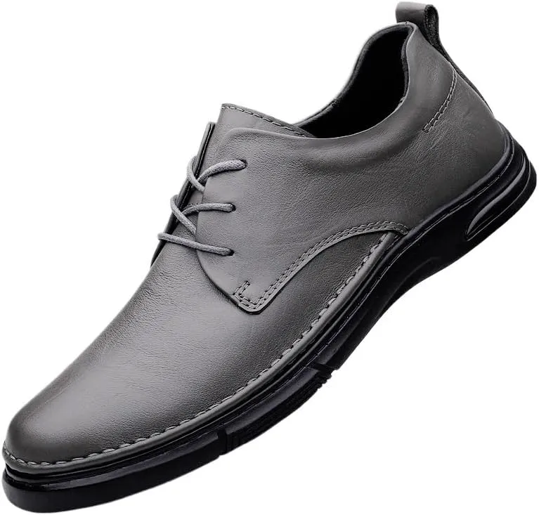 Men's Lace-Up Oxfords Shoes Mens Business Casual Loafers Shoes Patent Leather Formal Dress Shoes for Men