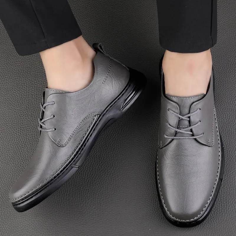 Men's Lace-Up Oxfords Shoes Mens Business Casual Loafers Shoes Patent Leather Formal Dress Shoes for Men
