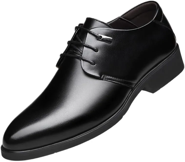 Men's Leather Derby Shoes Versatile Lace-Up Design for Business Casual Fridays & Cocktail Party Attire