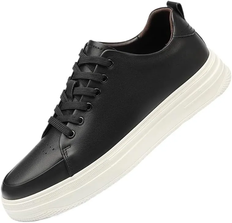Men's Leather Oxfords Summer Lace Up Fashion Casual Classic Dress Shoes