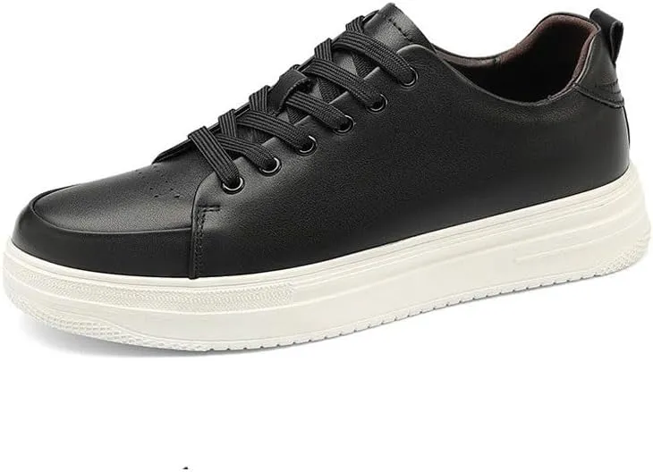 Men's Leather Oxfords Summer Lace Up Fashion Casual Classic Dress Shoes