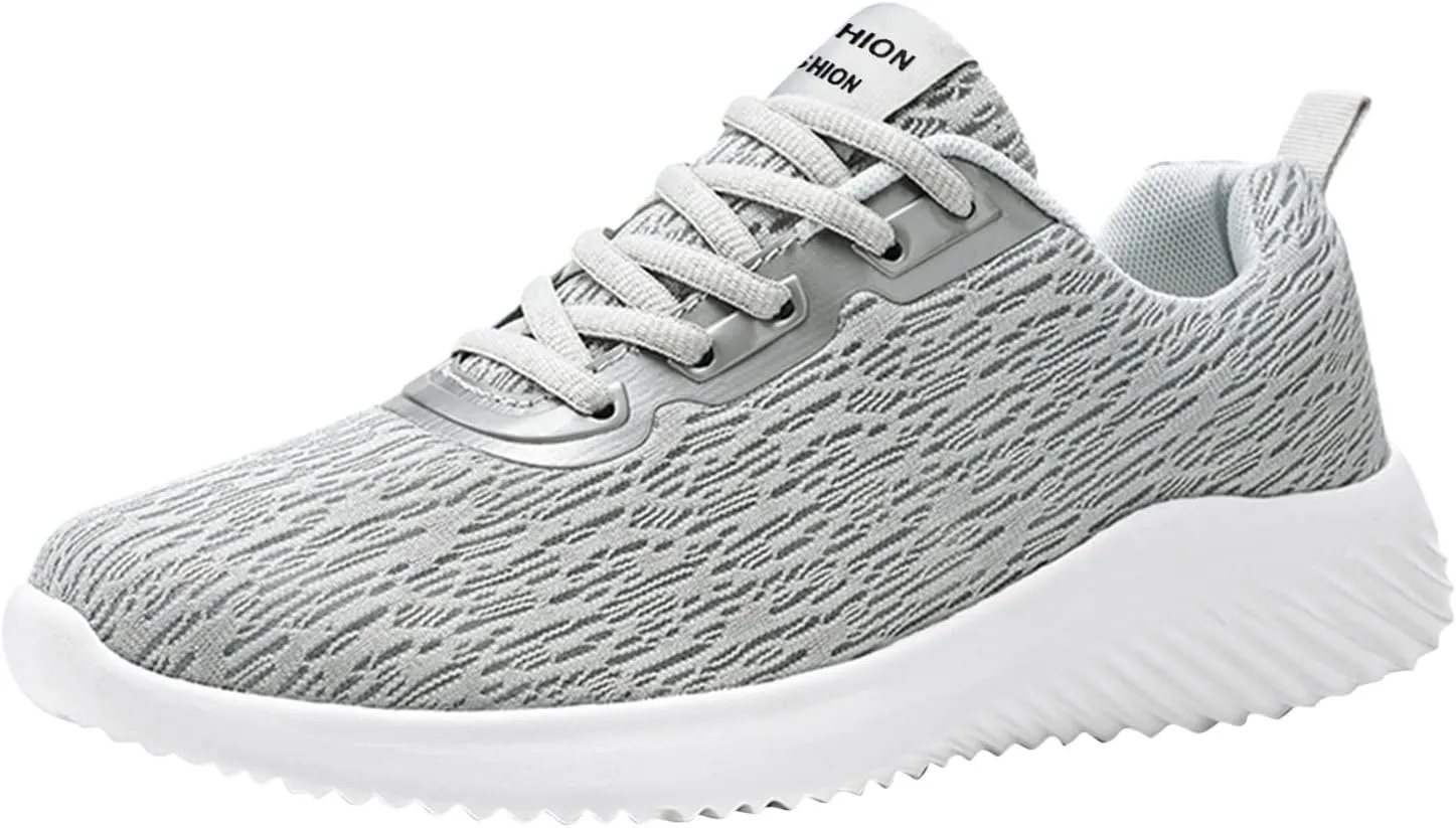 Men's Lightweight Cushion Sneakers Breathable Casual Comfortable Walking Sneaker Arch Support Plantar Fasciitis