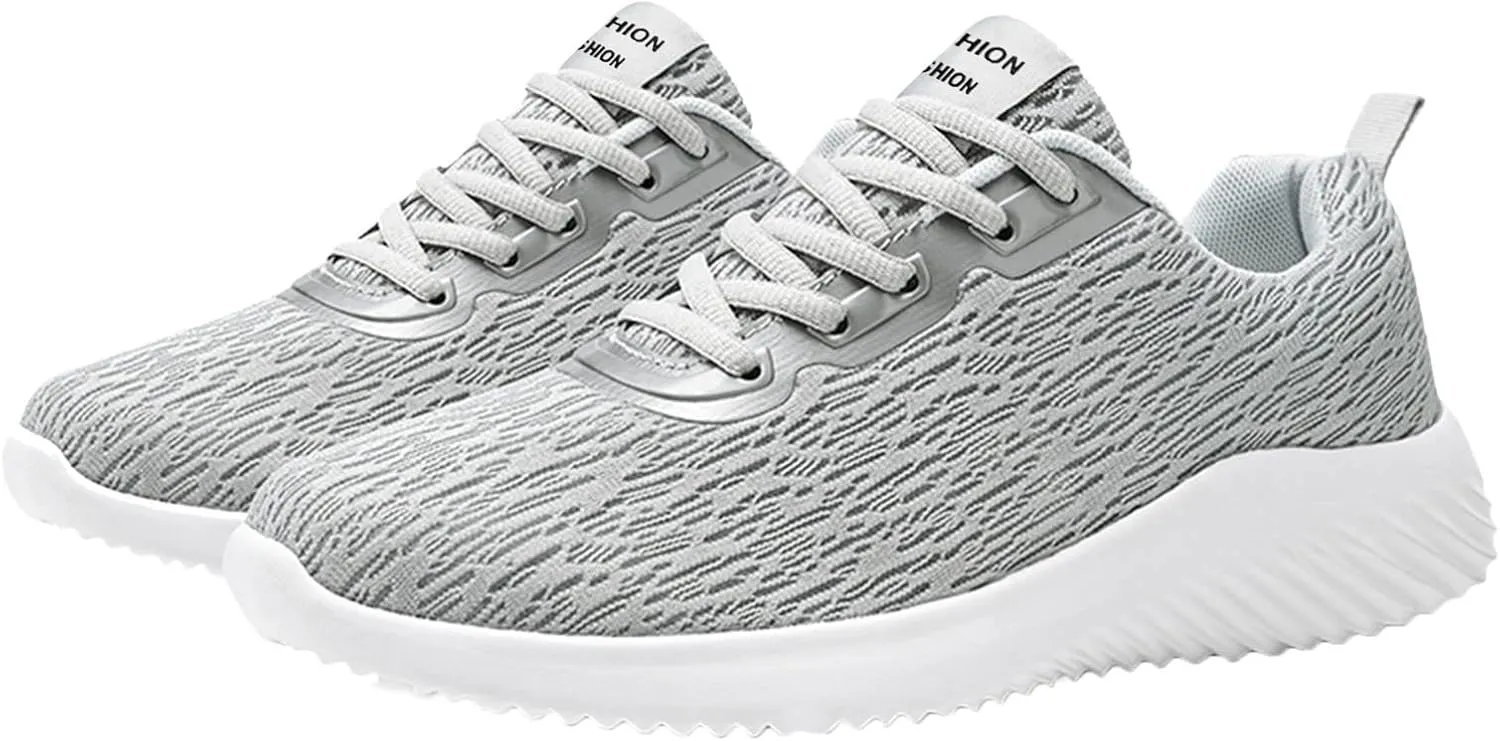 Men's Lightweight Cushion Sneakers Breathable Casual Comfortable Walking Sneaker Arch Support Plantar Fasciitis