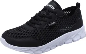 Men's Lightweight Cushion Sneakers Comfortable Lightweight Casual Walking Shoe Men's Breathable Barefoot Shoes