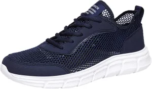 Men's Lightweight Non Slip Barefoot Shoes Comfortable Breathable Lace Up Sneaker Arch Support Plantar Fasciitis