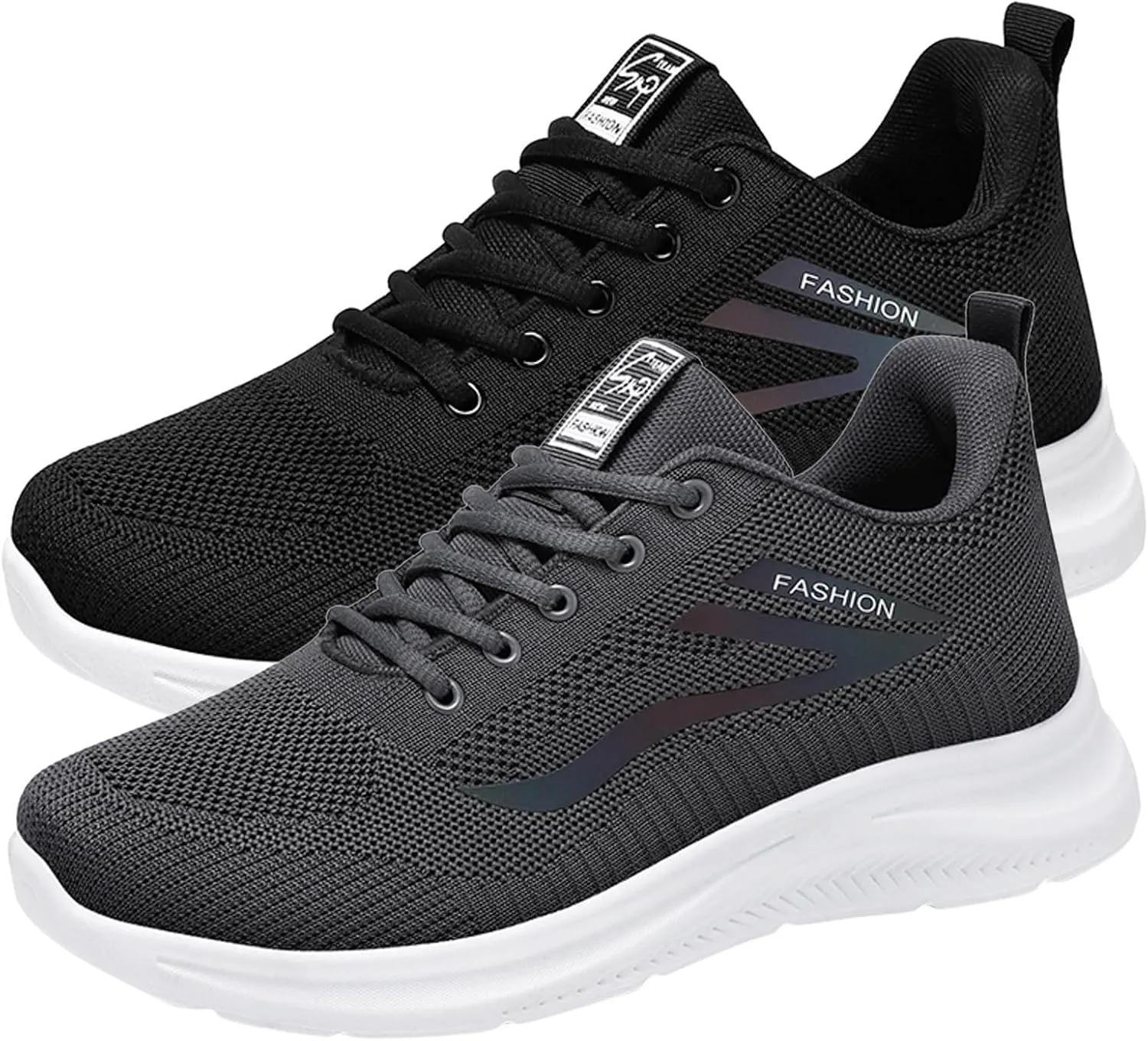 Men's Lightweight Non Slip Barefoot Shoes Lace Up Lightweight Breathable Fashion Sneaker Non Slip Walking Shoes