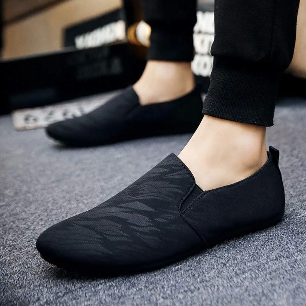 Men's Lightweight Non Slip Barefoot Shoes Slip On Lightweight Breathable Fashion Sneaker Non Slip Walking Shoes