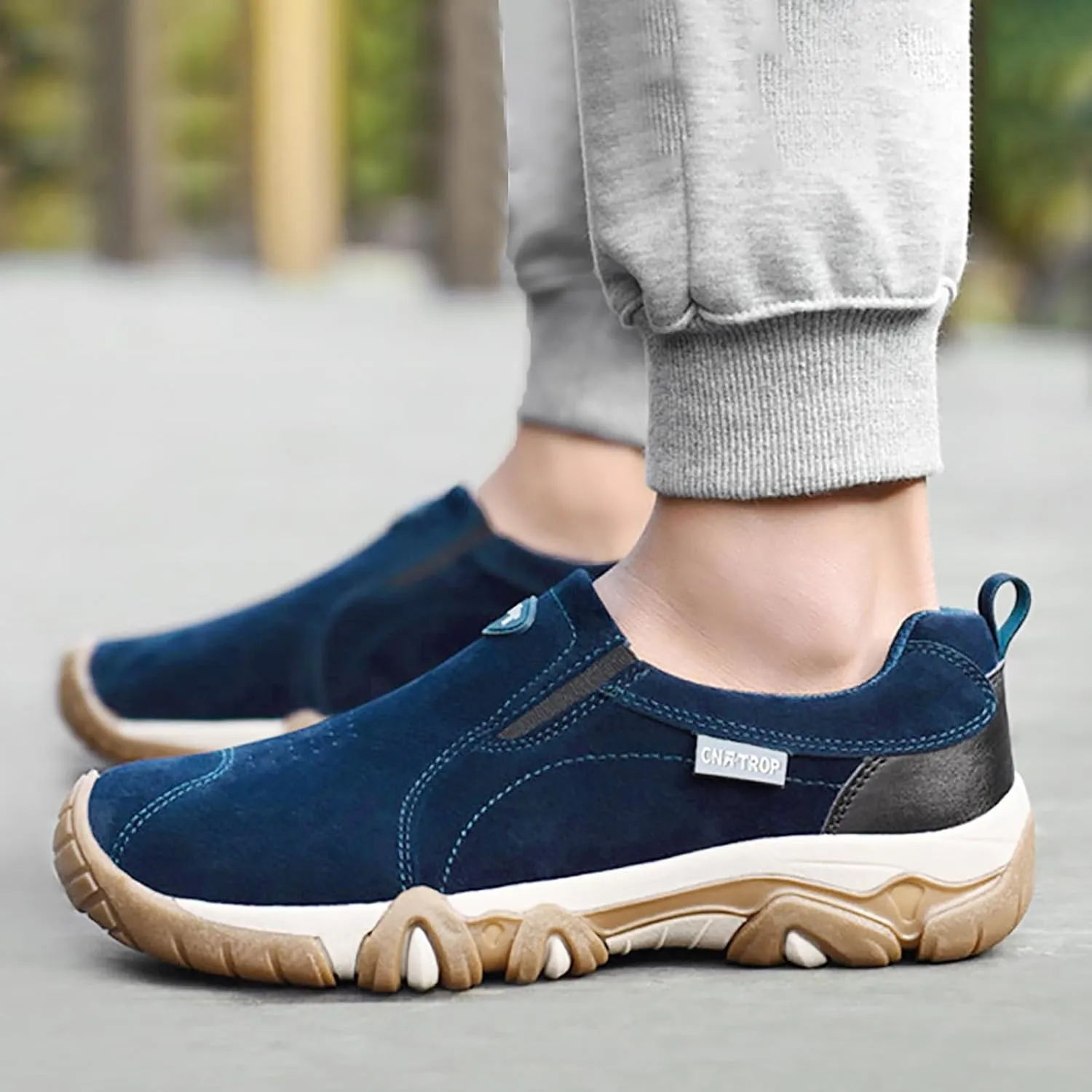 Men's Lightweight Non Slip Barefoot Shoes Supportive Running Athletic Sneaker Breathable Diabetic Shoes for Men