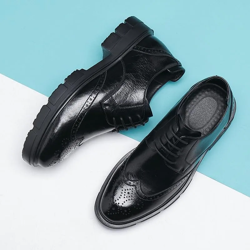 Men's Lightweight Oxford Dress Shoes Breathable Business Formal Shoes with Memory Foam Insole & Arch Support