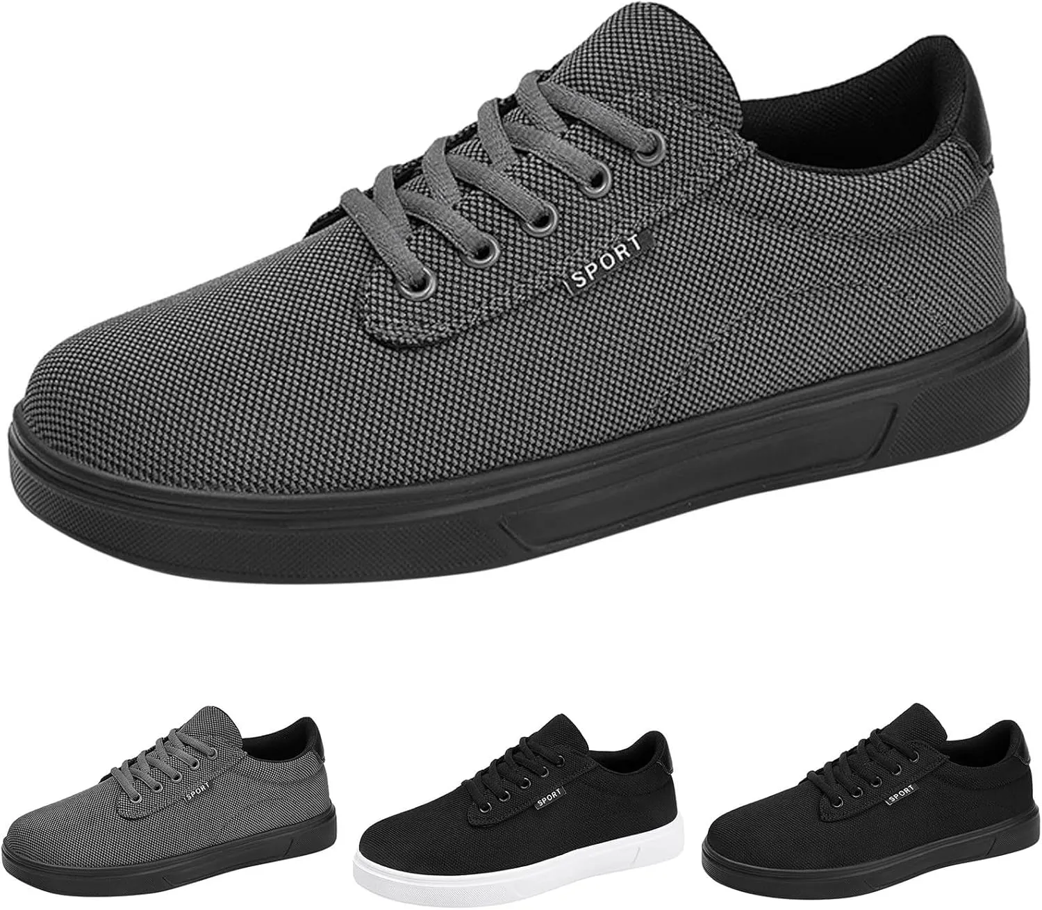 Men's Minimalist Barefoot Shoes Lightweight Breathable Slip On Running Shoe Men's Lightweight Cushion Sneakers