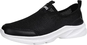 Mens Minimalist Shoes Simple Solid Color Slip-on Loafers Non Slip Recovery Shoes Lightweight Classic Sneaker