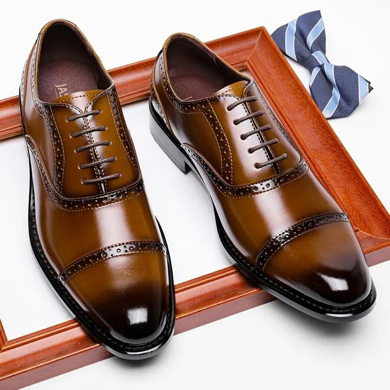 Men's Modern Elastic Gore Slip-On Derbys - Seamless Design for Quick Business Meetings & Airport Security