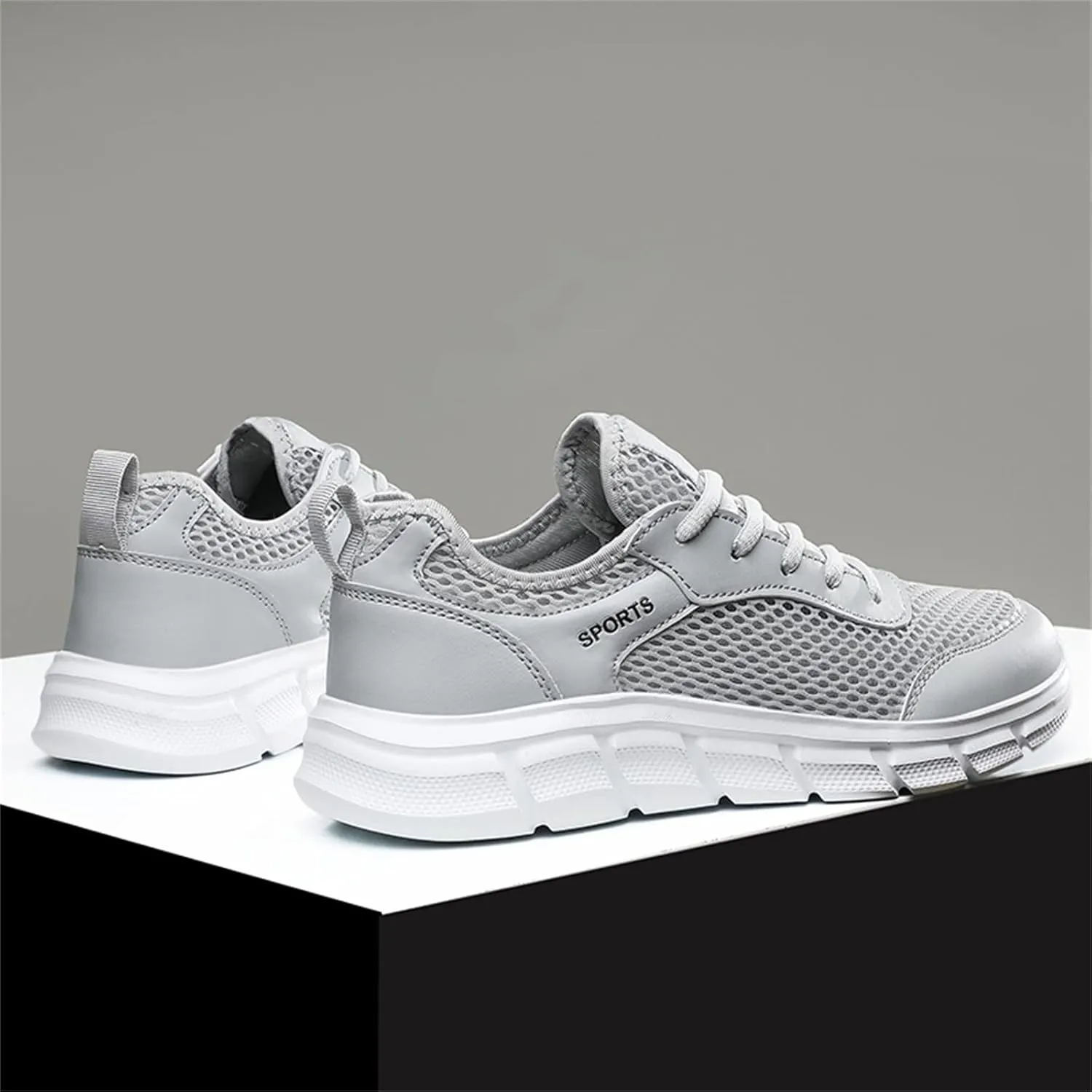 Men's Non Slip Tennis Sneakers Lightweight Breathable Walking Shoe Gym Tennis Athletic Fashion Sneakers for Men