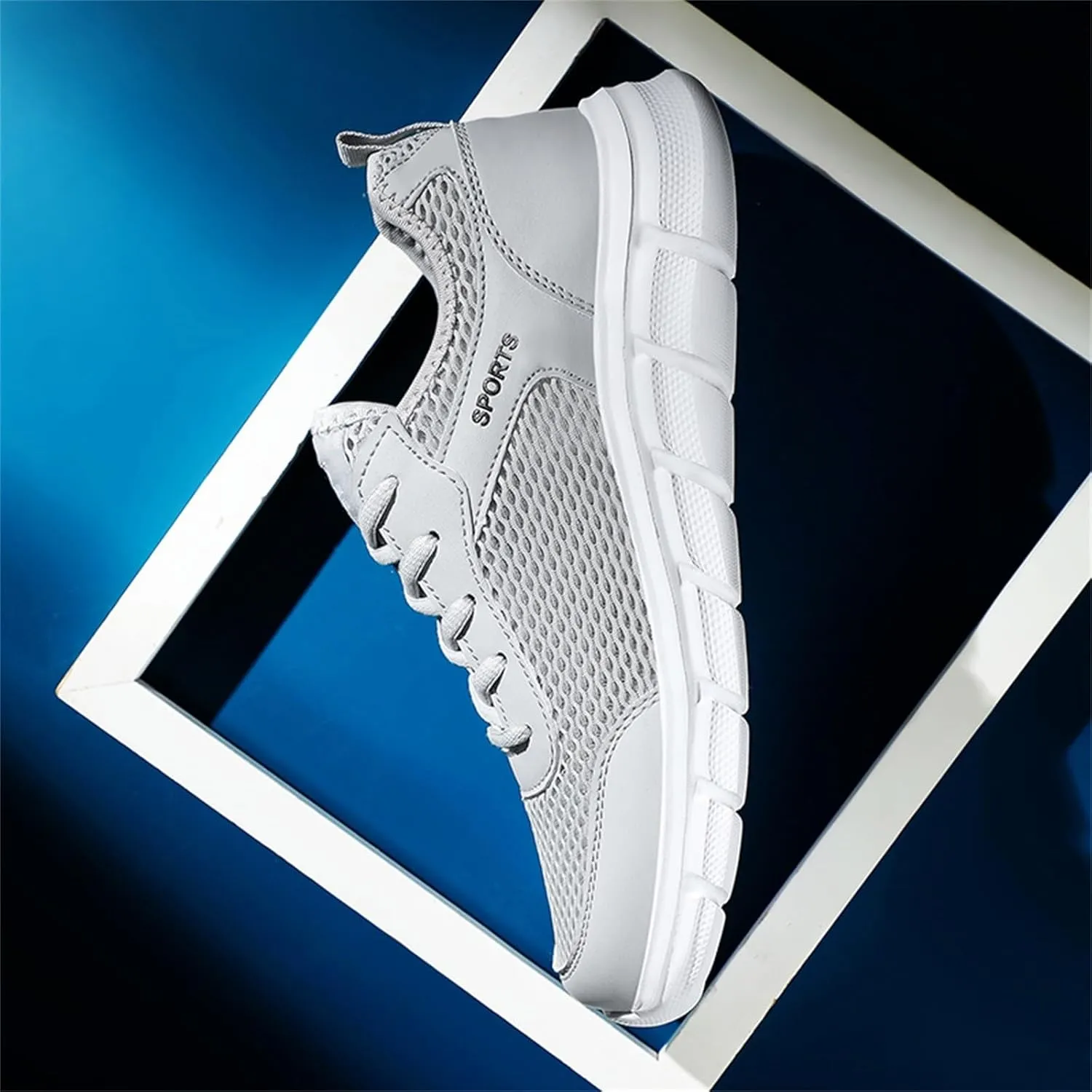 Men's Non Slip Tennis Sneakers Lightweight Breathable Walking Shoe Gym Tennis Athletic Fashion Sneakers for Men