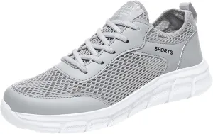Men's Non Slip Tennis Sneakers Lightweight Breathable Walking Shoe Gym Tennis Athletic Fashion Sneakers for Men
