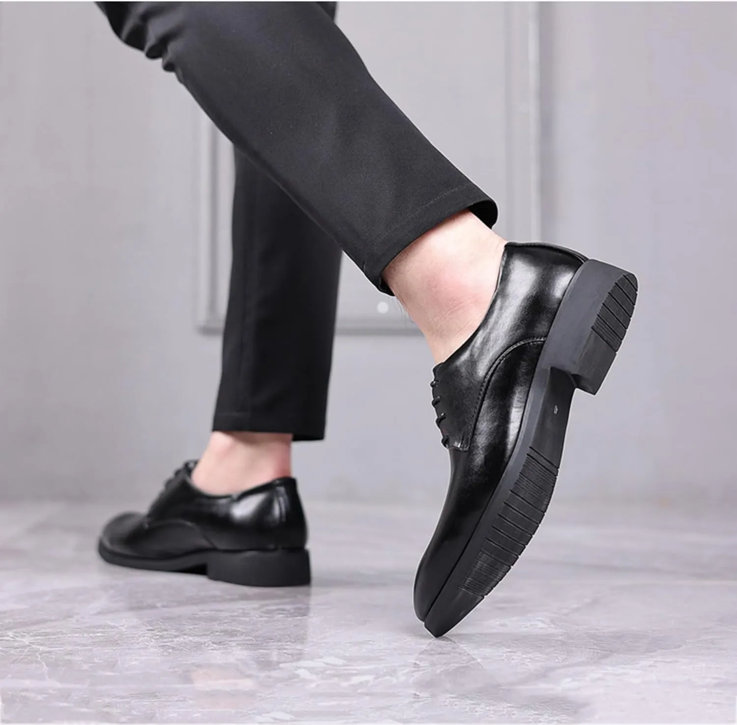 Men's Oxford Dress Shoes Formal Business Comfortable Lightweight Classic Lace Up Shoes for Men