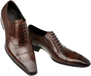 Mens Oxfords Dress Shoes Mens Formal Derby Brogue Shoes Business Square Toe Shoes Classic Wedding Shoes