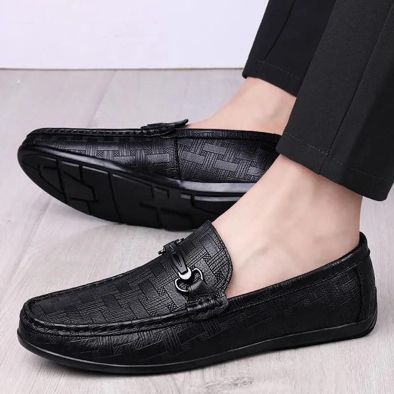 Men's Oxfords Shoes Men Flexural Leather Fashion Dress Sneakers Mens Modern Classic Slip On Oxfords