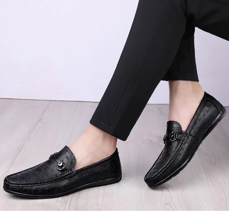 Men's Oxfords Shoes Men Flexural Leather Fashion Dress Sneakers Mens Modern Classic Slip On Oxfords
