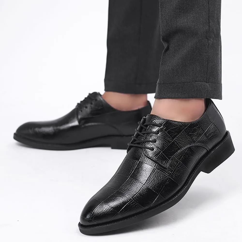 Mens Oxfords Shoes Slip-ons Lightweight Comfortable Loafers Business Casual Patent Leather Formal Dress Shoes
