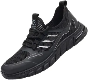 Men's Patent Leather Breathable Sneakers Shoes Comfortable Non-Slip Wedding Work Mesh Shoes