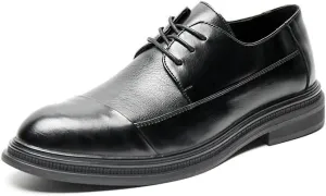 Men's Patent Leather Dress Shoes Classic Lace-up Casual Business Formal Oxford for Men