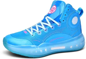 Men's Professional High Top Basketball Shoes Outdoor Anti-Slip Cushioning Teenage Sports Running Training Shoes Women's Fashion Sports Basketball Shoes Casual Walking Sports Men's/Women's Shoes