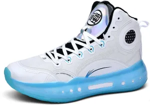Men's Professional High Top Basketball Shoes Outdoor Anti-Slip Cushioning Teenage Sports Running Training Shoes Women's Fashion Sports Basketball Shoes Casual Walking Sports Men's/Women's Shoes