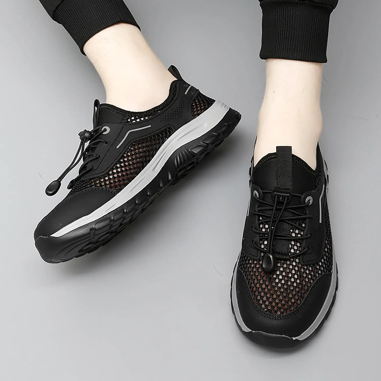 Mens Running Hollow Sneaker Tennis Workout Womens Breathable Non Slip Gym Sports Lace Up Trainers Tennis Shoes
