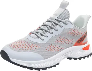 Mens Running Shoes Slip On Sneakers Arch Support Non Slip Walking Tennis Shoe Gym Athletic Sports Fashion Casual Breathable Mesh Comfort Sole Sneaksers for Men Daily Workout