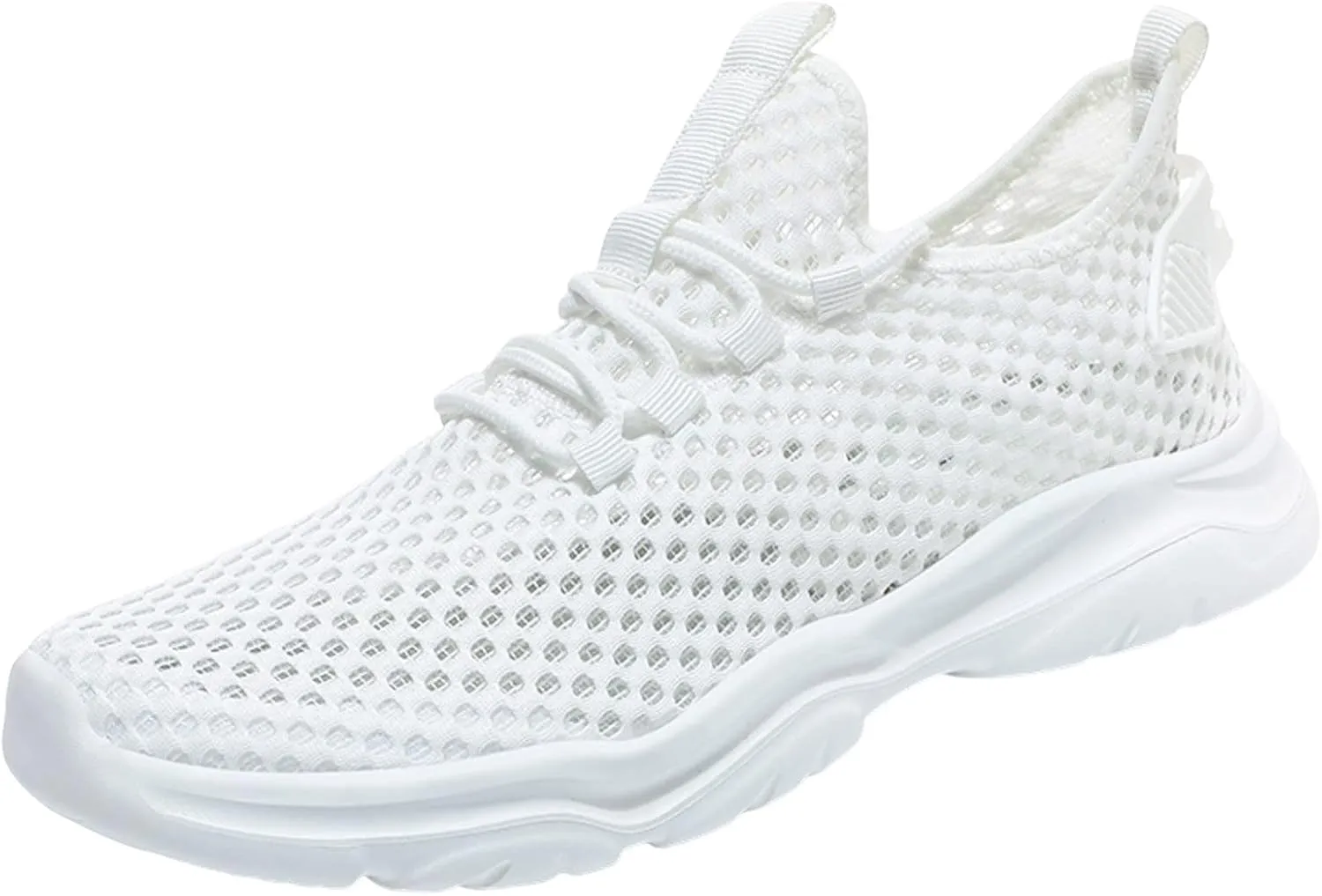 Mens Running Shoes Slip On Tennis Walking Non Slip Sneakers Workout Athletic Lightweight Casual Sport Shoe Ultra Breathable Summer Black Shoe with Arch Support for Men Daily Workout