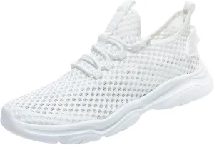 Mens Running Shoes Slip On Tennis Walking Non Slip Sneakers Workout Athletic Lightweight Casual Sport Shoe Ultra Breathable Summer Black Shoe with Arch Support for Men Daily Workout