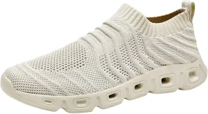 Men's Running Shoes Ultra Lightweight Breathable Slip on Cushion Walking Shoes Non Slip Athletic Fashion Sneakers Quick Drying Mesh Workout Casual Sports Sneakers for Daily Work Men