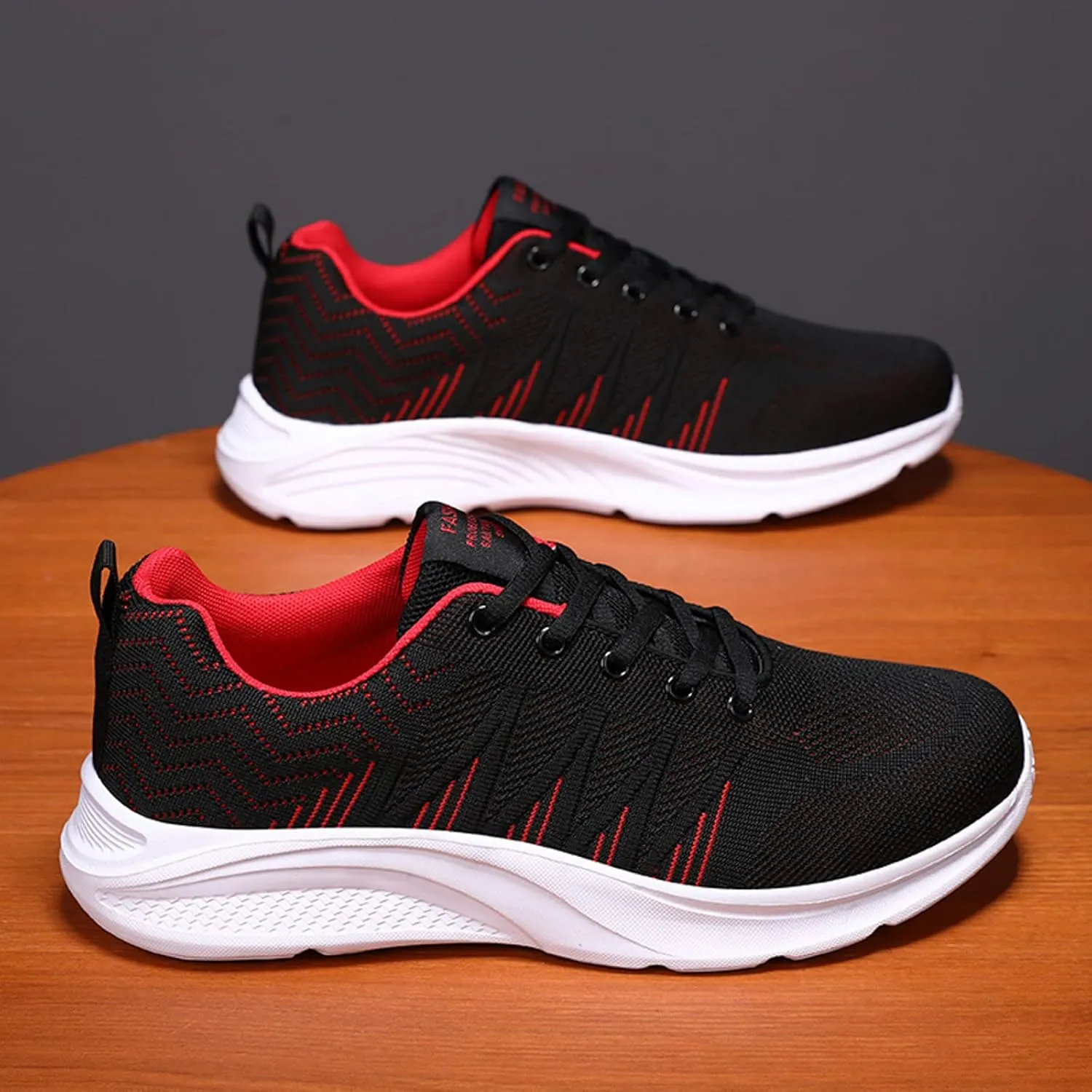 Mens Shoes Arch Support Walking Shoes Slip On Soft Sole Sneakers for Male, Casual Cushion Athletic Running, Lightweight Breathable Mesh Knit Sneakers for Men Daily Workout